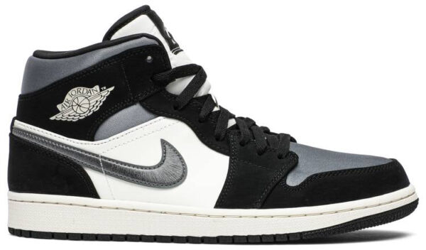 Jordan 1 Mid Satin Grey Toe 852542-011 - Arviolet photo 1