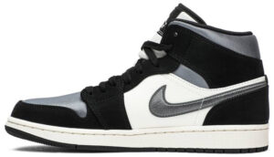 Jordan 1 Mid Satin Grey Toe 852542-011 - Arviolet photo 2