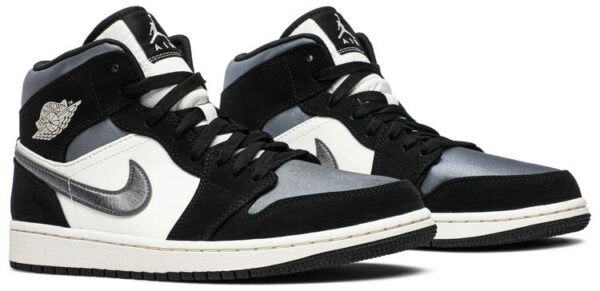Jordan 1 Mid Satin Grey Toe 852542-011 - Arviolet photo 3