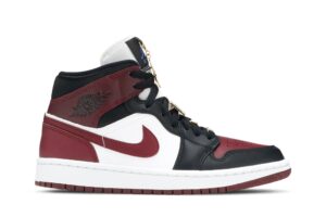 Jordan 1 Mid SE Black Dark Beetroot (Women's) CZ4385-016 - Arviolet photo 1