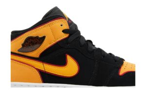 Jordan 1 Mid SE Black Vivid Orange (GS) FJ4924-008 - Arviolet photo 2