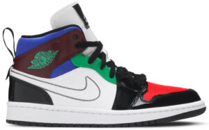 Jordan 1 Mid SE Black White Multi-Color (Women's) DB5454-001 - Arviolet photo 1
