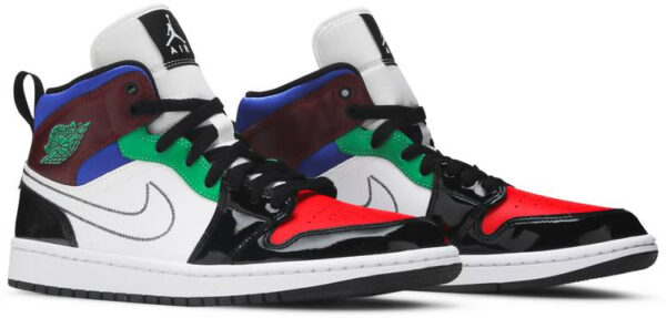Jordan 1 Mid SE Black White Multi-Color (Women's) DB5454-001 - Arviolet photo 3