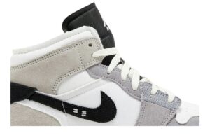 Jordan 1 Mid SE Craft White Cement Grey Black (GS) FD9091-002 - Arviolet photo 2