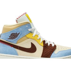 Jordan 1 Mid SE Fearless Maison Chateau Rouge CU2803-200 - Arviolet photo 2