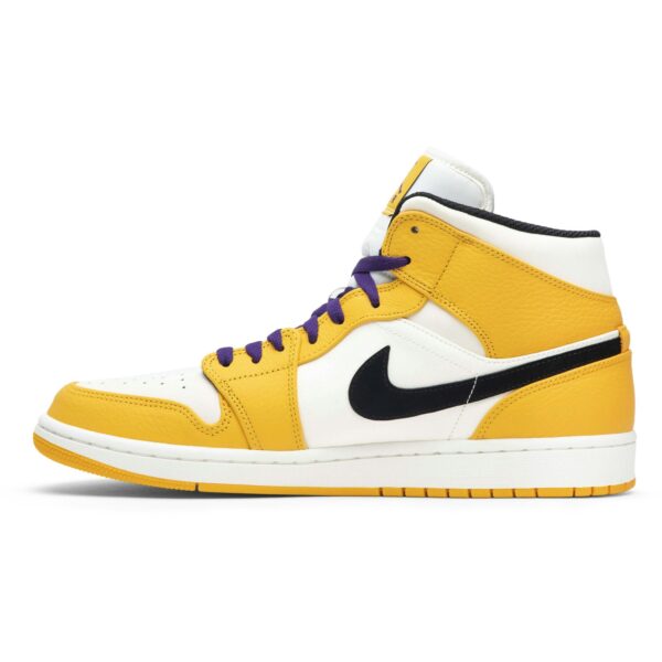 Jordan 1 Mid SE Lakers 852542-700 - Arviolet photo 3