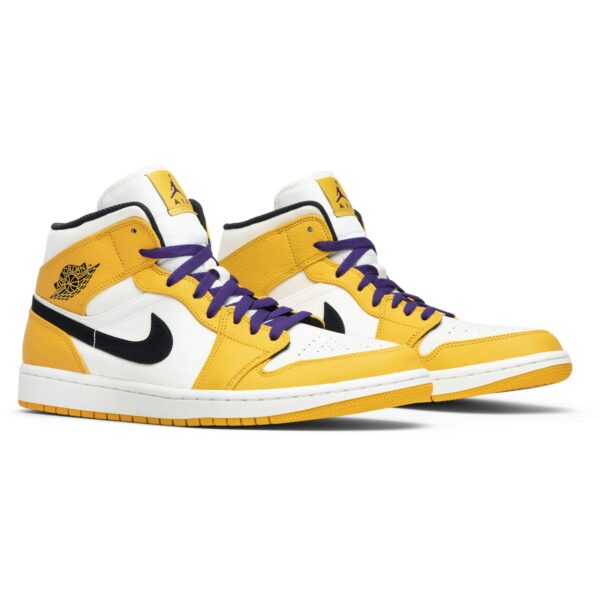 Jordan 1 Mid SE Lakers 852542-700 - Arviolet photo 8