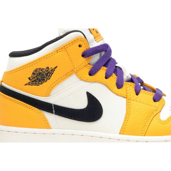 Jordan 1 Mid SE Lakers (GS) BQ6931-700 - Arviolet photo 2