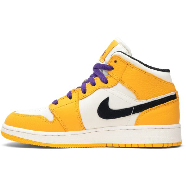 Jordan 1 Mid SE Lakers (GS) BQ6931-700 - Arviolet photo 3