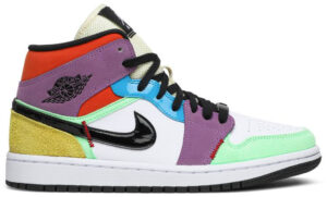 Jordan 1 Mid SE Multi-Color (Women's) CW1140-100 - Arviolet photo 1