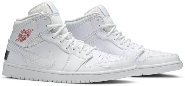 Jordan 1 Mid SE Nike Swoosh On Tour (2020) CW7589-100 - Arviolet photo 5