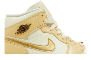 Jordan 1 Mid SE Pale Vanilla Metallic Gold (Women's) FB9892-200 - Arviolet photo 2