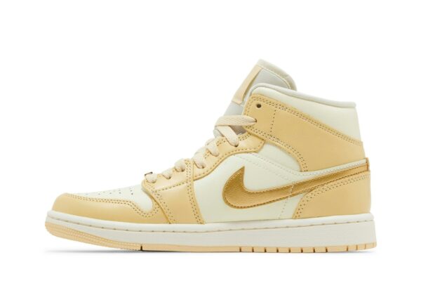 Jordan 1 Mid SE Pale Vanilla Metallic Gold (Women's) FB9892-200 - Arviolet photo 3