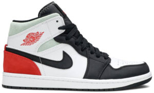 Jordan 1 Mid SE Red Black Toe 852542-100 - Arviolet photo 1