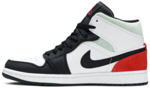 Jordan 1 Mid SE Red Black Toe 852542-100 - Arviolet photo 2