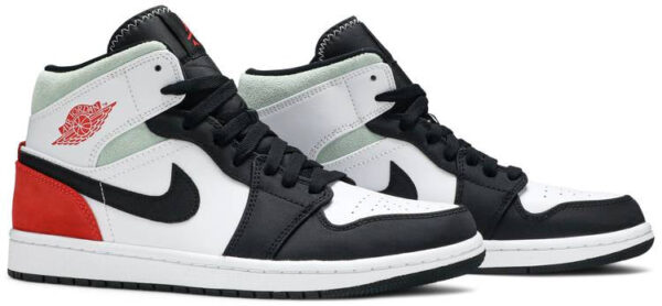 Jordan 1 Mid SE Red Black Toe 852542-100 - Arviolet photo 3