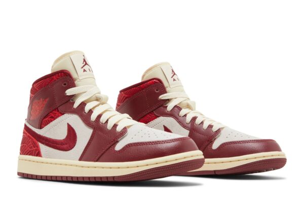 Jordan 1 Mid SE Tiki Leaf Team Red (Women's) DZ2820-601 - Arviolet photo 8