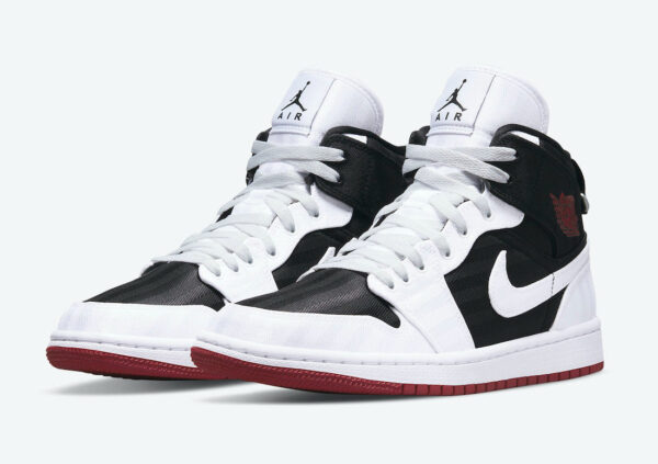 Jordan 1 Mid SE Utility Canvas White Black Gym Red (Women's) DD9338-016 - Arviolet photo 4