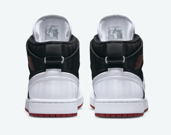 Jordan 1 Mid SE Utility Canvas White Black Gym Red (Women's) DD9338-016 - Arviolet photo 6