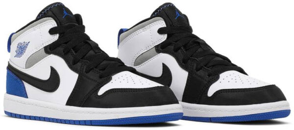 Jordan 1 Mid SE White Black Royal (PS) BQ6932-102 - Arviolet photo 3
