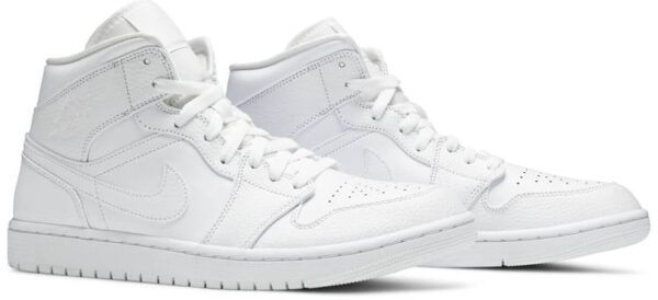 Jordan 1 Mid Triple White 2.0 (2020) 554724-130 - Arviolet photo 3