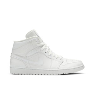 Jordan 1 Mid Triple White (2019) 554724-129 - Arviolet photo 1