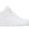 Jordan 1 Mid Triple White 554724-136 - Arviolet photo 1