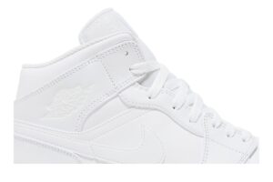Jordan 1 Mid Triple White 554724-136 - Arviolet photo 2