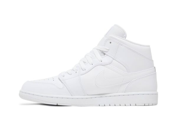 Jordan 1 Mid Triple White 554724-136 - Arviolet photo 3