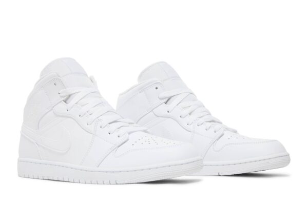 Jordan 1 Mid Triple White 554724-136 - Arviolet photo 8