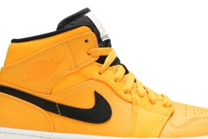 Jordan 1 Mid University Gold Black 554724-700 - Arviolet photo 2