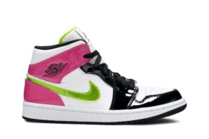 Jordan 1 Mid White Black Cyber Pink CZ9834-100 - Arviolet photo 1
