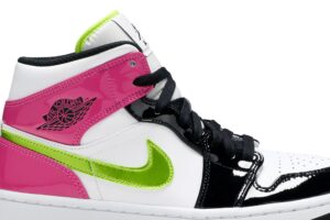 Jordan 1 Mid White Black Cyber Pink CZ9834-100 - Arviolet photo 2