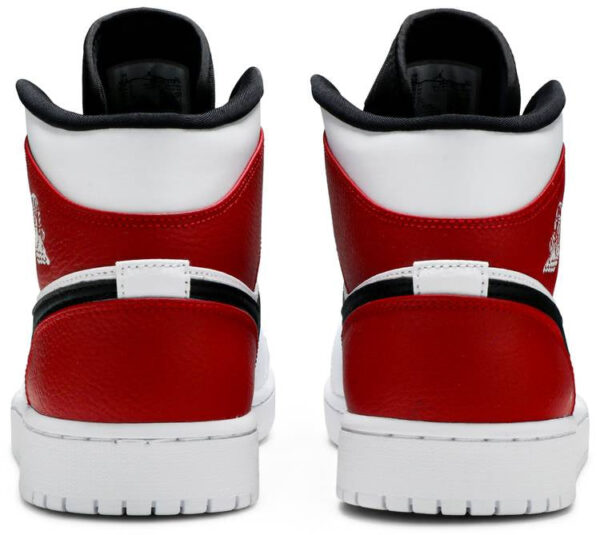 Jordan 1 Mid White Black Gym Red 554724-116 - Arviolet photo 4