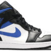 Jordan 1 Mid White Black Racer Blue 554724-140 - Arviolet photo 1