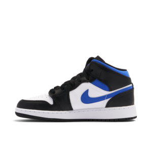 Jordan 1 Mid White Black Racer Blue (GS) 554725-140 - Arviolet photo 2