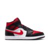 Jordan 1 Mid White Black Red (2022) 554724-079 - Arviolet photo 1