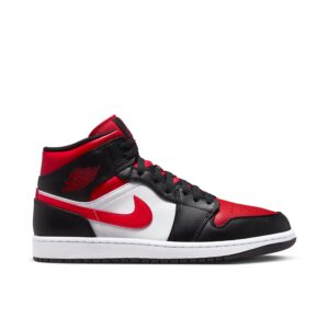Jordan 1 Mid White Black Red (2022) 554724-079 - Arviolet photo 1