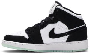 Jordan 1 Mid White Black Teal Tint (GS) BQ6931-103 - Arviolet photo 2