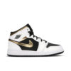 Jordan 1 Mid White Gold Black (GS) 554725-190 - Arviolet photo 1