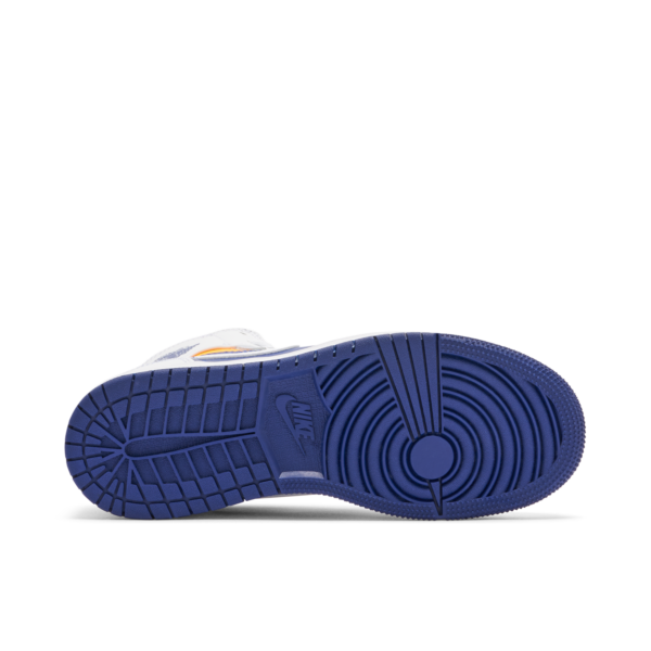 Jordan 1 Mid White Laser Orange Deep Royal Blue (GS) 554725-131 - Arviolet photo 3