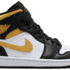 Jordan 1 Mid White Pollen Black 554724-177 - Arviolet photo 1