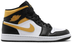Jordan 1 Mid White Pollen Black 554724-177 - Arviolet photo 1