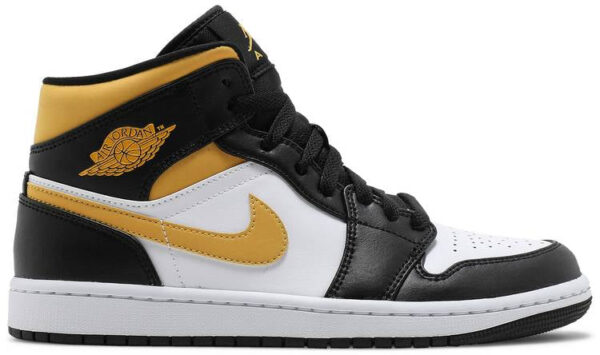 Jordan 1 Mid White Pollen Black 554724-177 - Arviolet photo 1