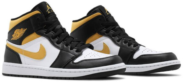 Jordan 1 Mid White Pollen Black 554724-177 - Arviolet photo 3