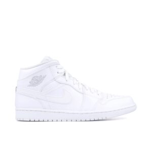 Jordan 1 Mid White/Pure Platinum 554724-104 - Arviolet photo 1