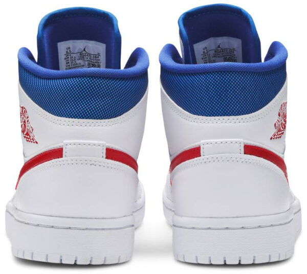Jordan 1 Mid White Red Royal (Women's) BQ6472-164 - Arviolet photo 4