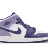 Jordan 1 Mid White Sky J Purple (GS) DQ8423-515 - Arviolet photo 1