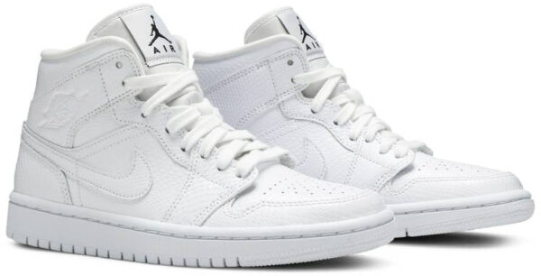 Jordan 1 Mid White Snakeskin (Women's) BQ6472-110 - Arviolet photo 3