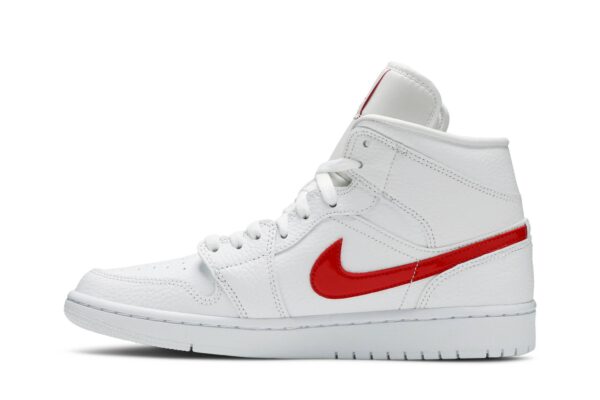 Jordan 1 Mid White University Red (Women's) BQ6472-106 - Arviolet photo 3